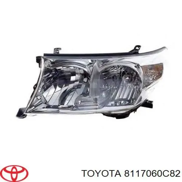 Левая фара 8117060C82 Toyota