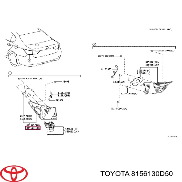  8156130D50 Toyota