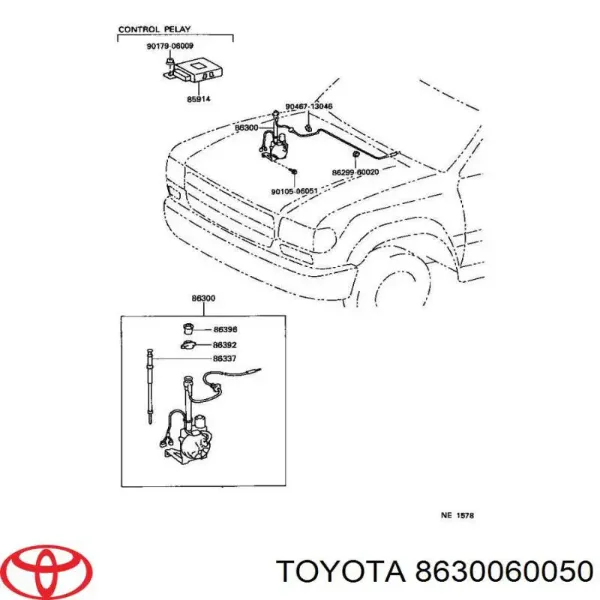 Антенна Toyota Land Cruiser 80