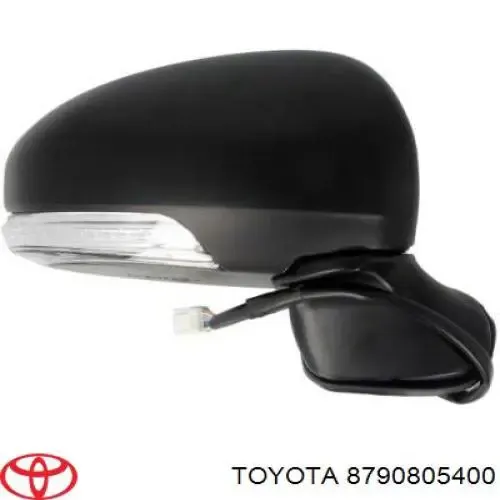 Правое зеркало 8790805400 Toyota
