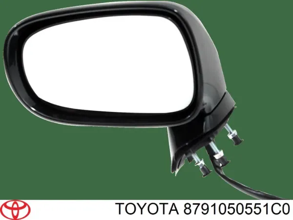 Правое зеркало 8791050551C0 Toyota