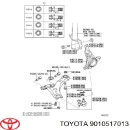 Болт крепления амортизатора переднего TOYOTA 9010517013 Болт крепления амортизатора переднего TOYOTA 9010517013