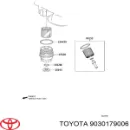 Кольцо крышки масляного фильтра внутреннее TOYOTA 9030179006