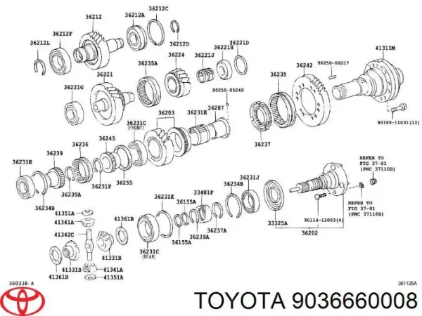 Сайлентблок раздаточной коробки STA6095 Koyo