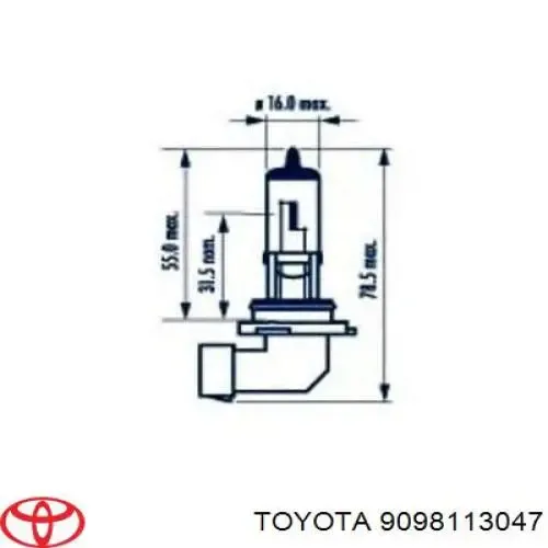 Купить Лампа противотуманной фары Тойота Авенсис II T25