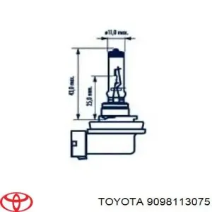 Лампочка 9098113075 TOYOTA