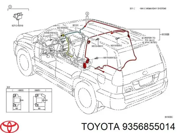  Toyota 9356855014