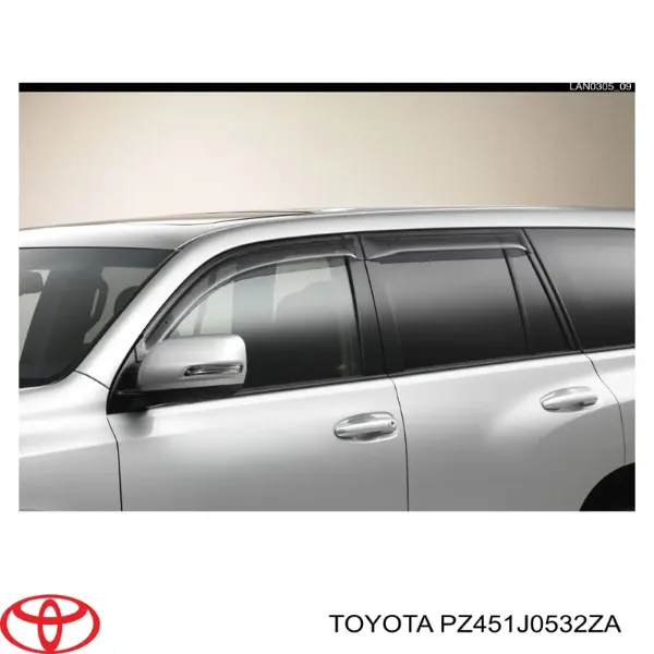 Дефлекторы стекол PZ451J0532ZA Toyota