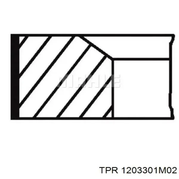 Кольца поршневые 23140STD Riken