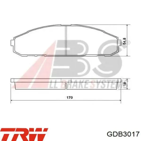 Передние тормозные колодки MS2308 Masuma
