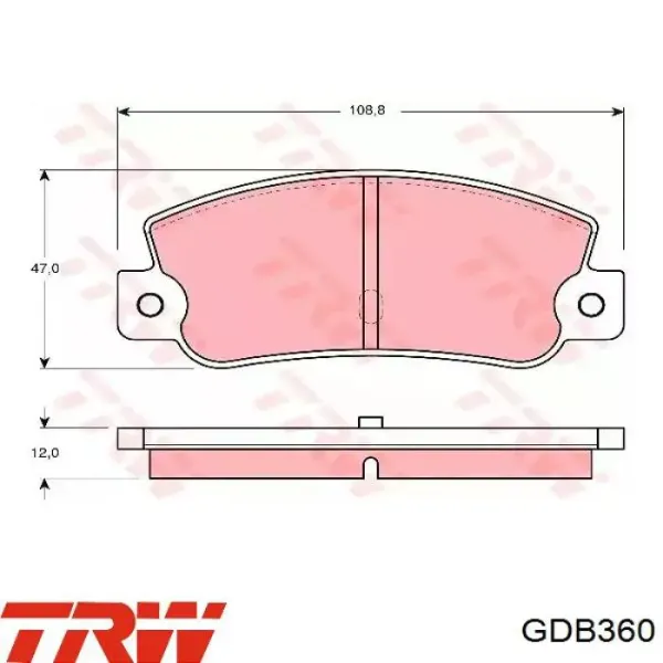 Задние тормозные колодки D960E Intelli