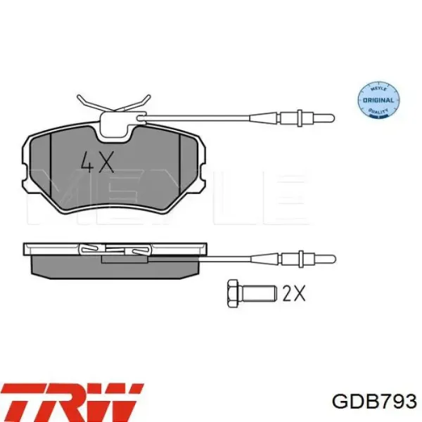Передние тормозные колодки D439E Intelli
