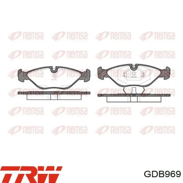 Передние тормозные колодки 986461766 Bosch