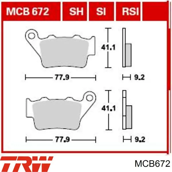 Задние тормозные колодки 07BB02 Brembo