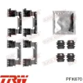 Комплект пружинок крепления дисковых колодок передних TRW PFK670