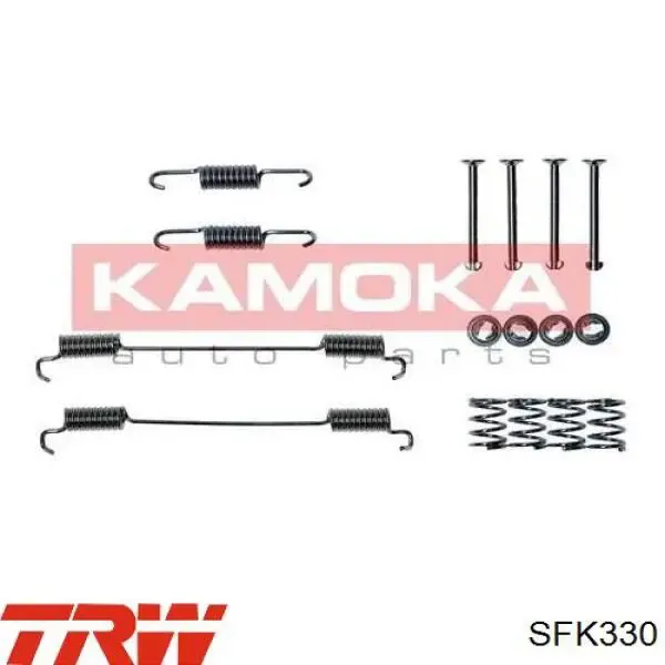 Монтажный комплект задних барабанных колодок GP1050796 GP