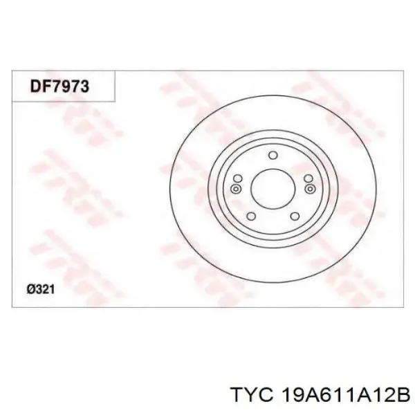 Фонарь заднего бампера правый 19A611A12B TYC