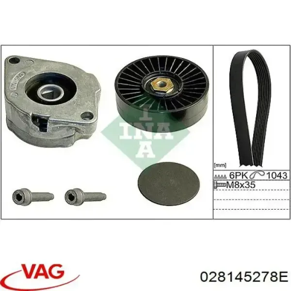 Купить 028145278E VAG Натяжной ролик