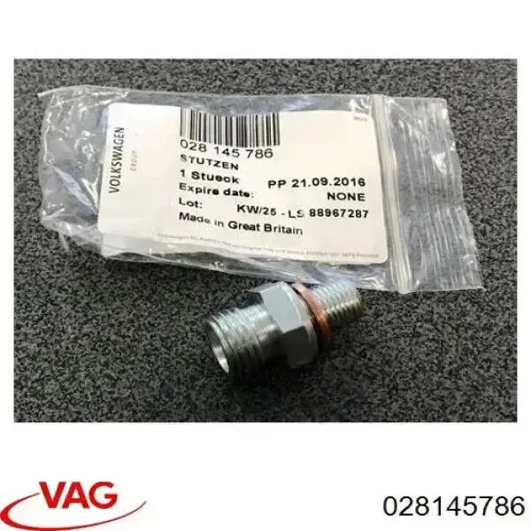 Купить 028145786 VAG Болт трубки турбины подачи масла