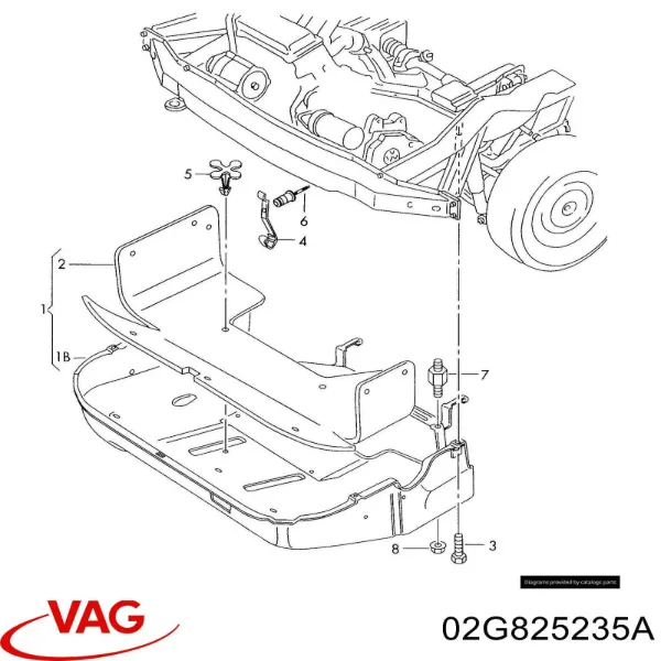 Защита двигателя 02G825235A VAG
