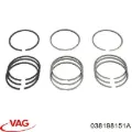 Комплект поршневых колец на 1 цилиндр, стандарт VAG 038198151A