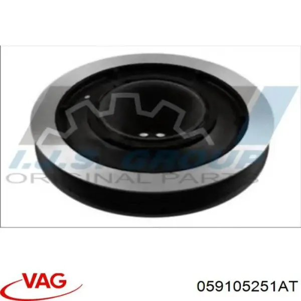 Шкив коленвала 059105251AT VAG