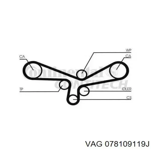 ГРМ ремни VAG 078109119J