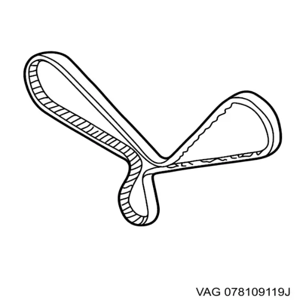 Зубчатый ремень VAG 078109119J цена, от