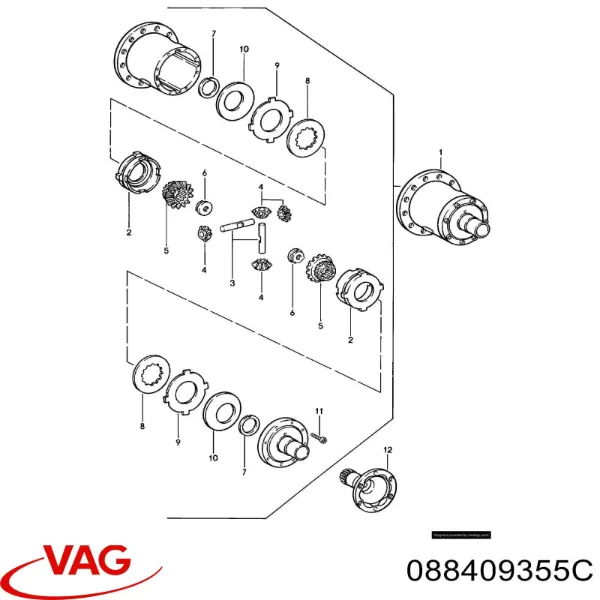 Задняя полуось Volkswagen Passat B5