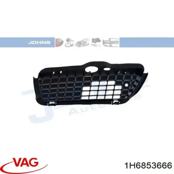  Заглушка (решетка) противотуманных фар бампера переднего правая Volkswagen Golf 3