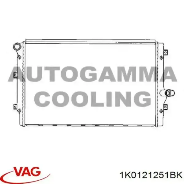 Купить 1K0121251BK VAG Радиатор водяной