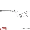 Центральная часть глушителя Volkswagen Jetta 1K2