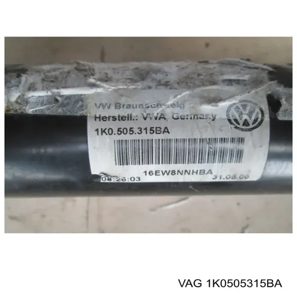 Купить 1K0505315BP VAG Оси полуприцепов и прицепов