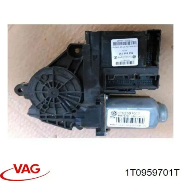 Мотор стеклоподъемника двери передней левой 1T0959701T VAG