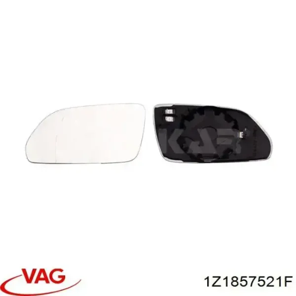1Z1 857 521 F VAG Зеркальный элемент зеркала заднего вида левого