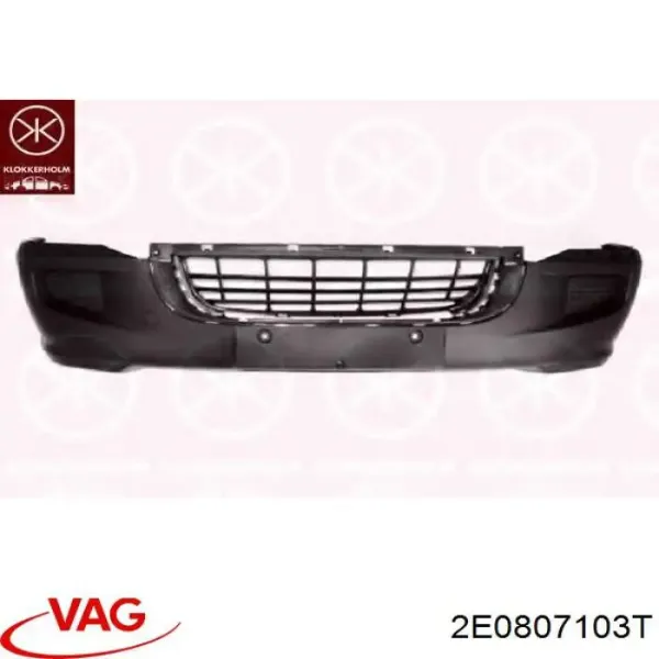 Передний бампер 2E0807103T VAG