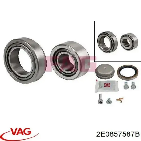 Стекло левого зеркала заднего вида 2E0857587B VAG