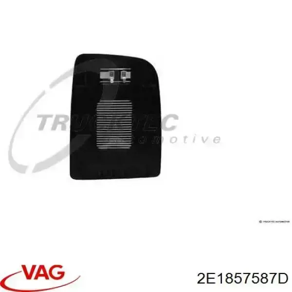 Стекло левого зеркала заднего вида 2E1857587D VAG