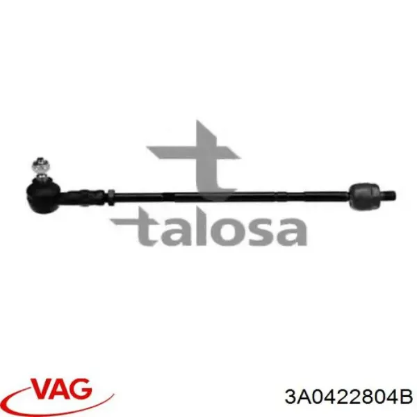 Тяга рулевая в сборе 3A0422804B VAG