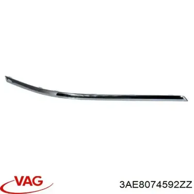 Молдинг бампера заднего левый VAG 3AE8074592ZZ