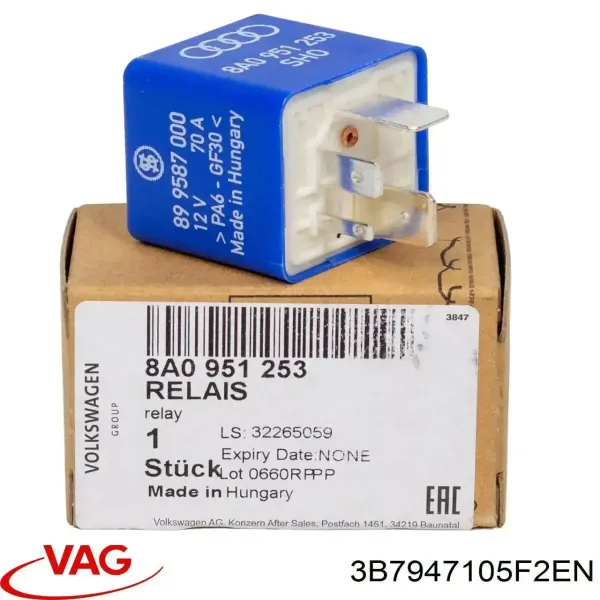 Плафон салона 3B79471052EN VAG