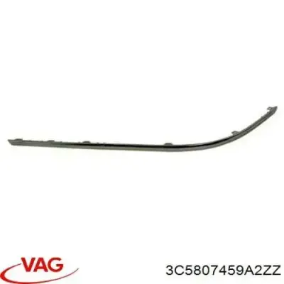 Молдинг бампера заднего левый VAG 3C5807459A2ZZ