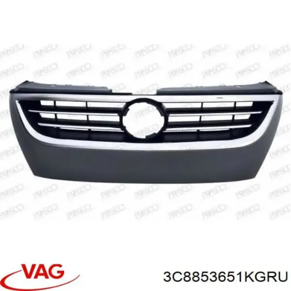 Решетка радиатора 3C8853651KGRU VAG