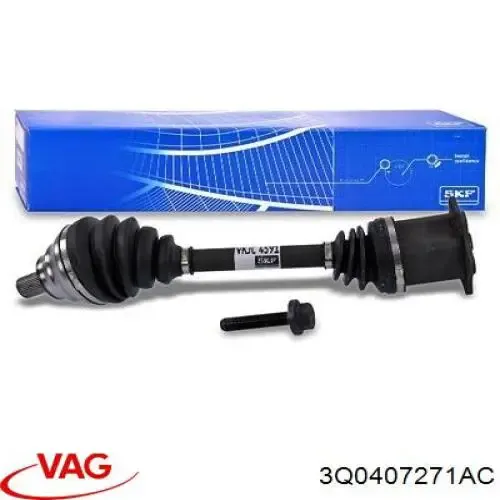 Левая полуось 3Q0407271AC VAG