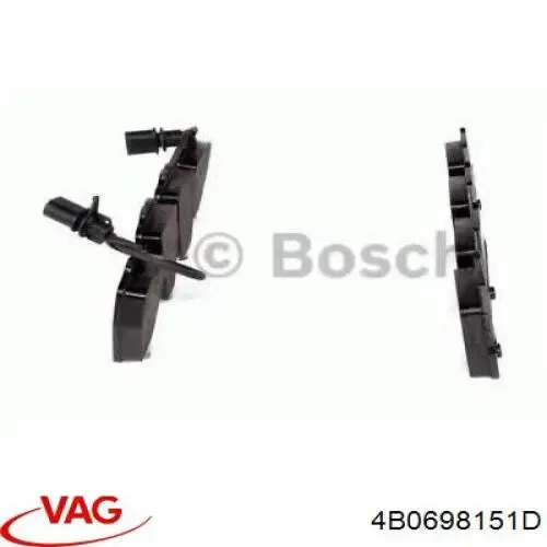 Тормозные колодки VAG 4B0698151D