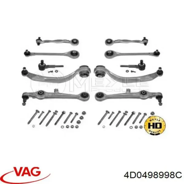 Комплект рычагов передней подвески 4D0498998C VAG