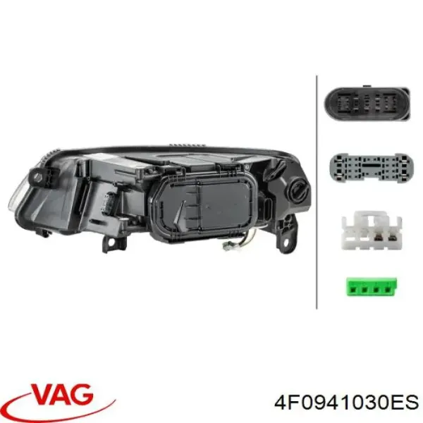 Правая фара 4F0941030ES VAG