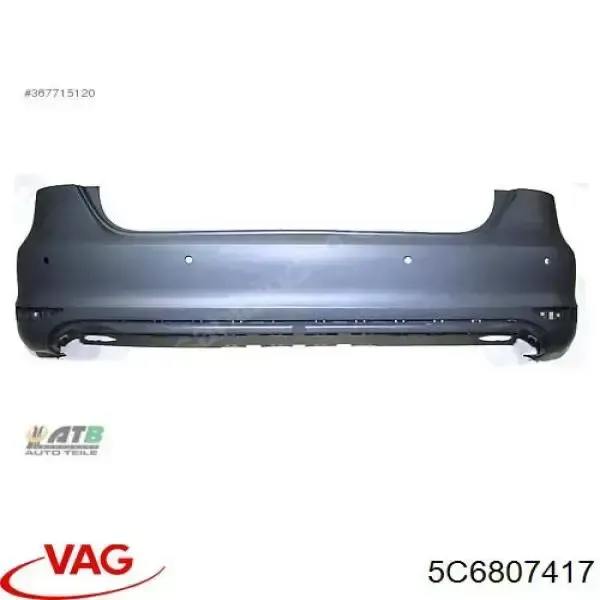 Задний бампер 95039620 Polcar