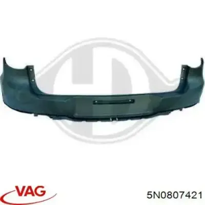 Бампер задний, верхняя часть VAG 5N0807421