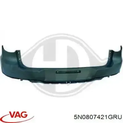 Бампер задний, верхняя часть VAG 5N0807421GRU